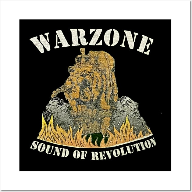 Vintage WAR'ZONE // Soun Of Revolution Wall Art by KCOBRA